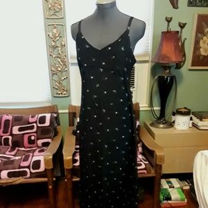 Vintage - Gap Slim Black Maxi Dress